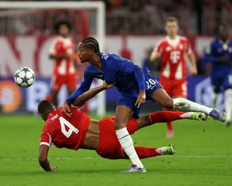 Chelsea's manager rages after the German giants center-back Jonathan Tah avoids dismissal during UCL setback